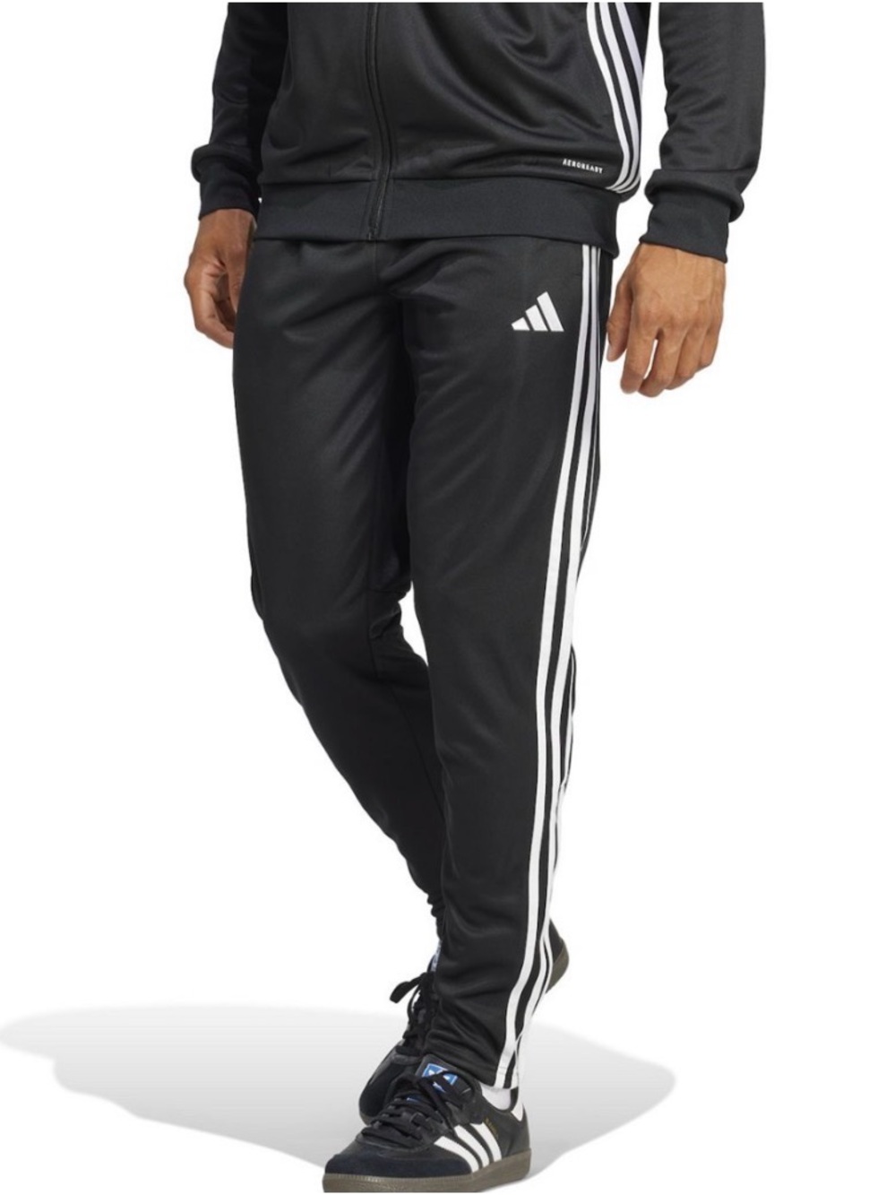 Adidas Men’s Tiro 3 stripe soccer athletic sports pants size large flaw NWT